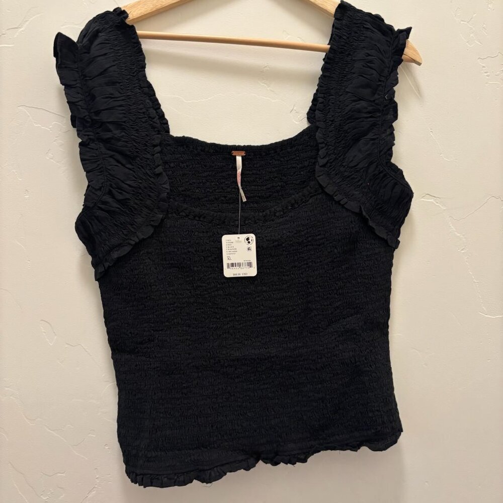 Free People Ari Smocked Top NWT * - Picture 3 of 5